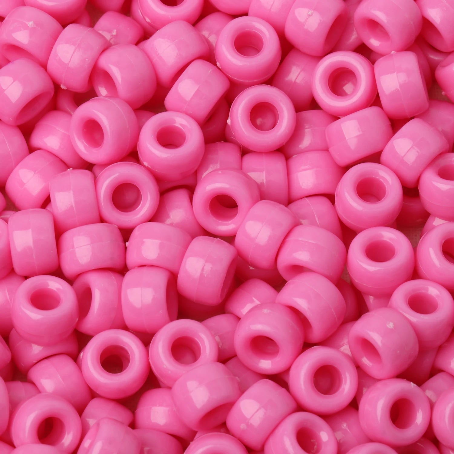 100pcs 6x9mm Colorful Pony Beads Fashion Big Hole Acrylic Beads Kids DIY Bracelet Necklace Making HandCrafts Girls Hair Beads