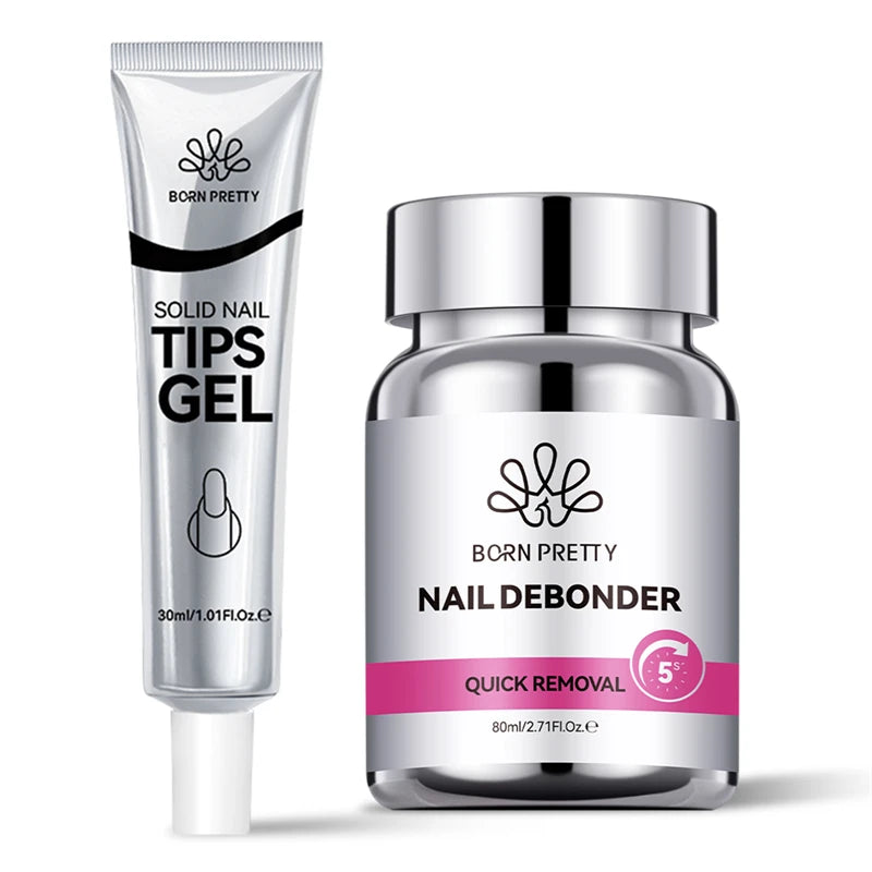 BORN PRETTY 80ml Press-on Nail Debonder Glue Remover for Fake Nail Tips 5S Quick Removal No Harm To Nails And Tips Glue Tools