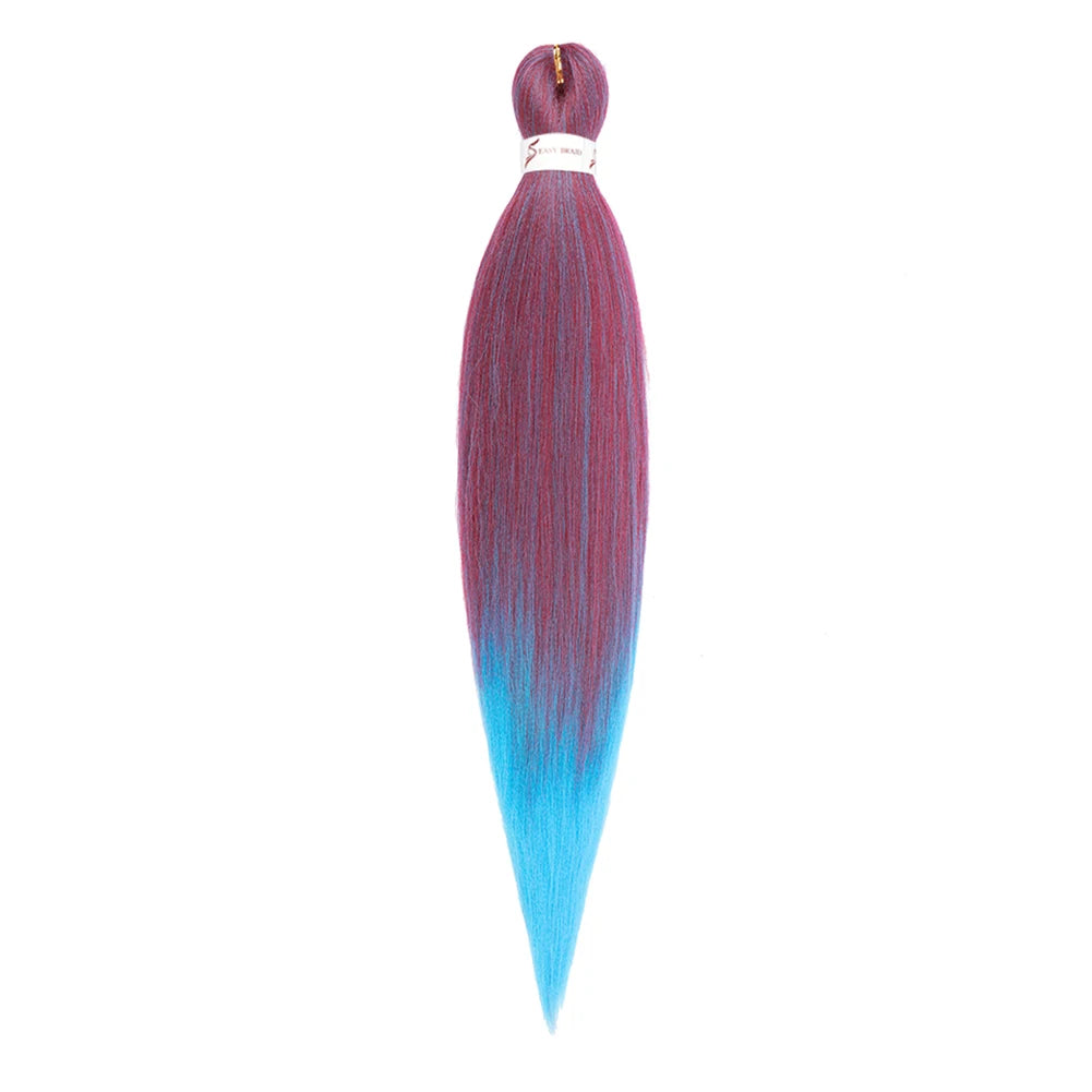 Pre-stretched Synthetic Braiding Hair Ombre
