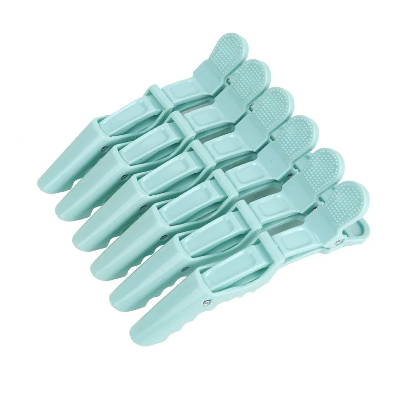 6PCS Alligator Hair Clips Hairdressing Clamps Claws Section Clip Barber Crocodile Hairpin Salon Styling Tools Hair Accessories