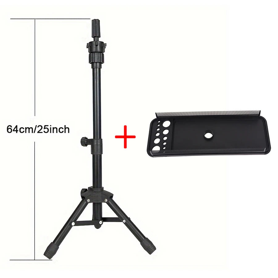 Multifunction Hair Extension Holder Hair Extension Tray with Wig Stand wig tripod Easy To Place Salon Hairdressing Styling Tool