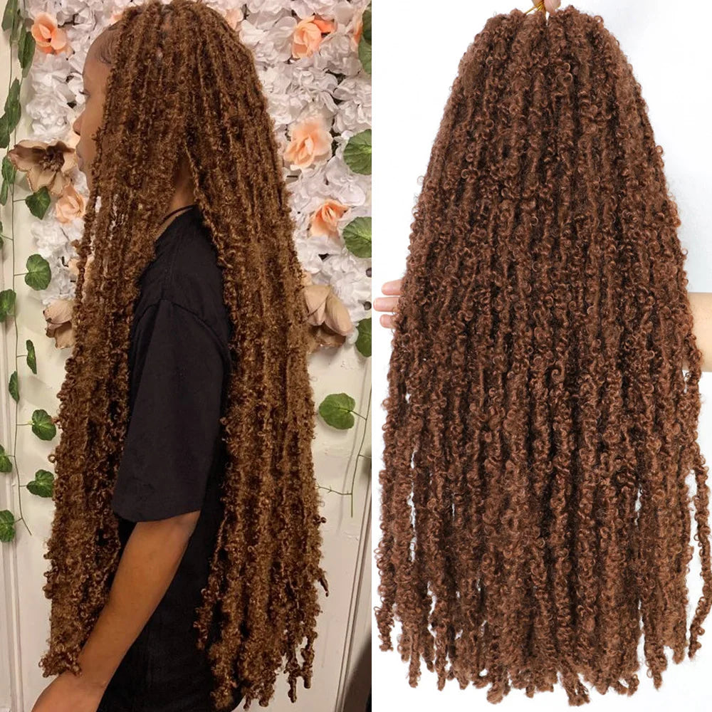 18 24 36 Inches Butterfly Locs Crochet Hair