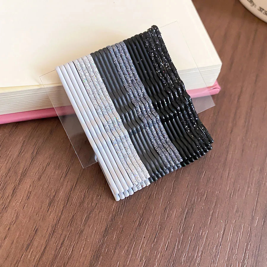 50pcs 100pcs 200 Pcs Black Hair Clips Set For Women Bobby Pins Invisible Wave Curly Side Hairgrip Hairstyle Accessories B