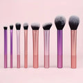 Juego de 8 brochas de maquillaje con pelo sintético suave, para base, colorete, sombra de ojos, herramientas cosméticas de maquillaje