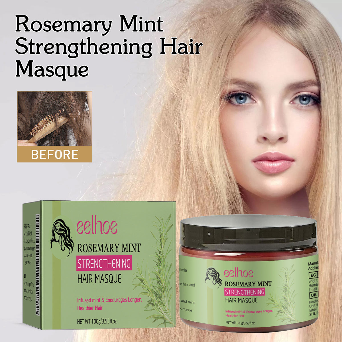 Rosemary Hair Mask Deeply Nourishes And Softens Hair