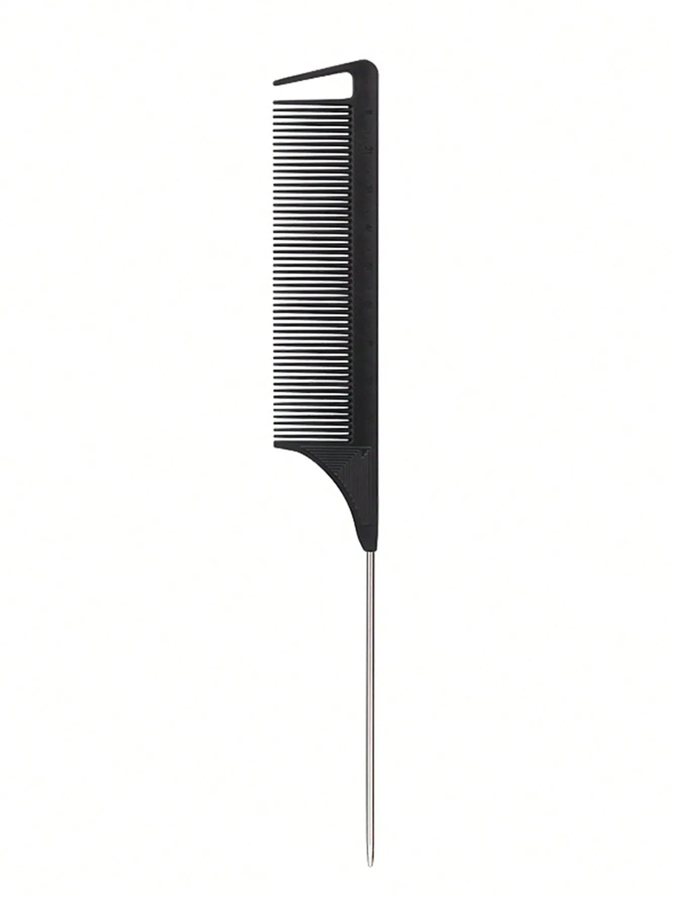 1pc Professional Pointed Tail Hair Comb Salon Cut Comb Styling Stainless Steel Spiked Salon Hair Care Hairdresser Styling Tool