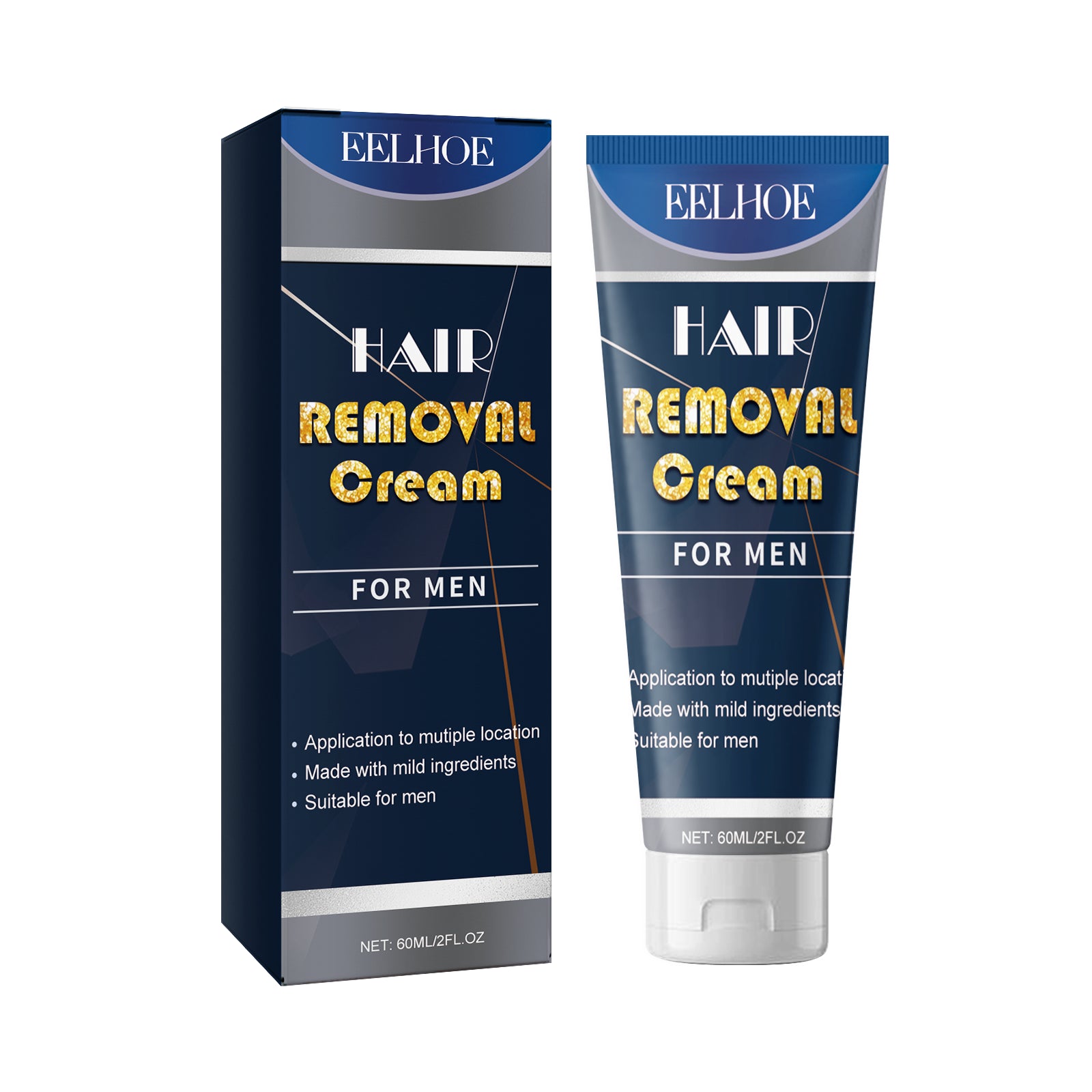 Hair Removal Cream For Men, Underarm Hair Hands Hair Feet Hair Chest Hair Body Cleansing Mild Non-Irritating Hair Removal Cream