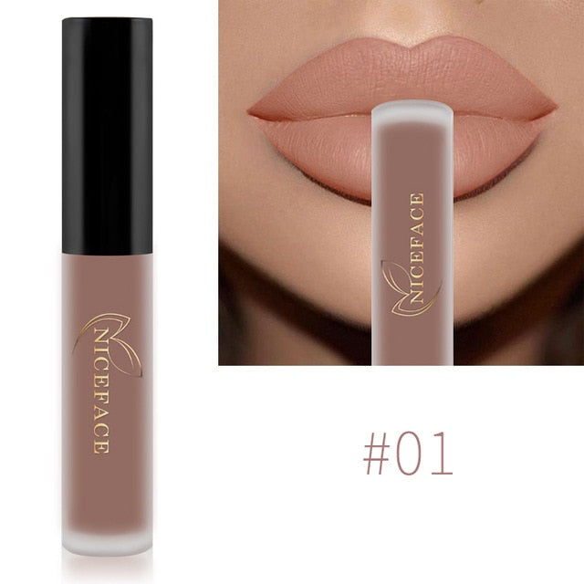 NICEFACE Lip Gloss 26 Colors Waterproof Long Lasting Moisturizing Lip Gloss