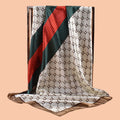 1PC Women's Summer Beach Accessory Fashion Satin Square Scarf 90*90inch Multi-use Headscarf Party Use Versatile Hair Towel