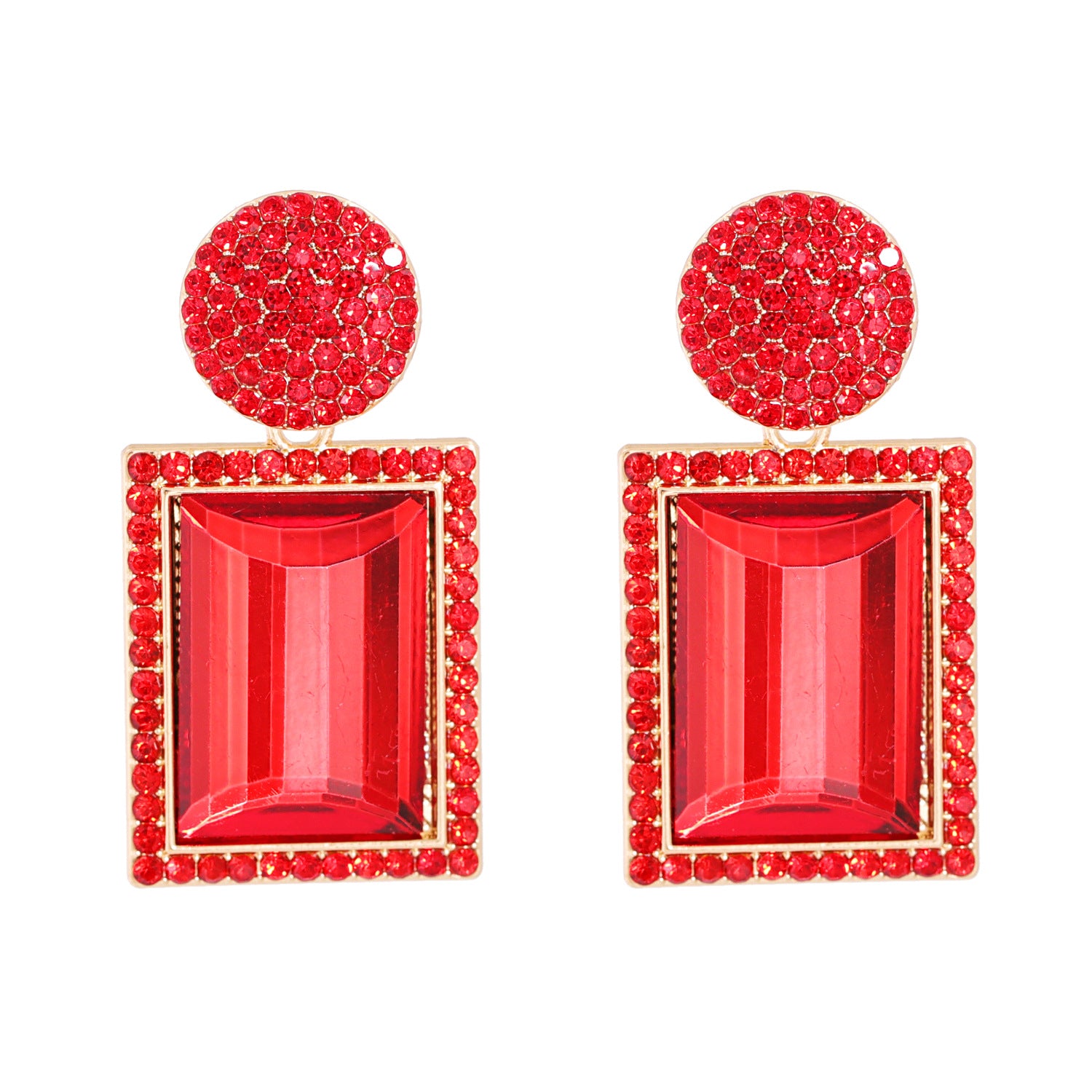 New Creative Trend Jewelry Earrings Rhinestone Crystal Stud Earrings Personality Earrings