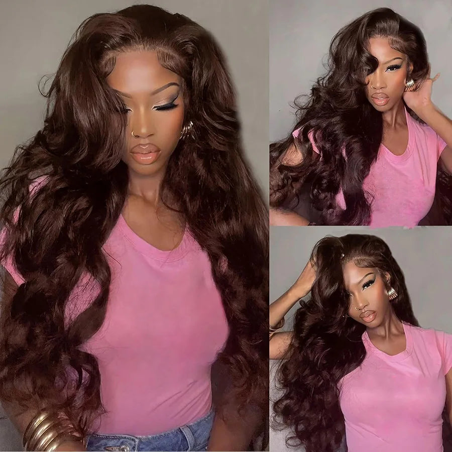 Chocolate Brown Body Wave Wig