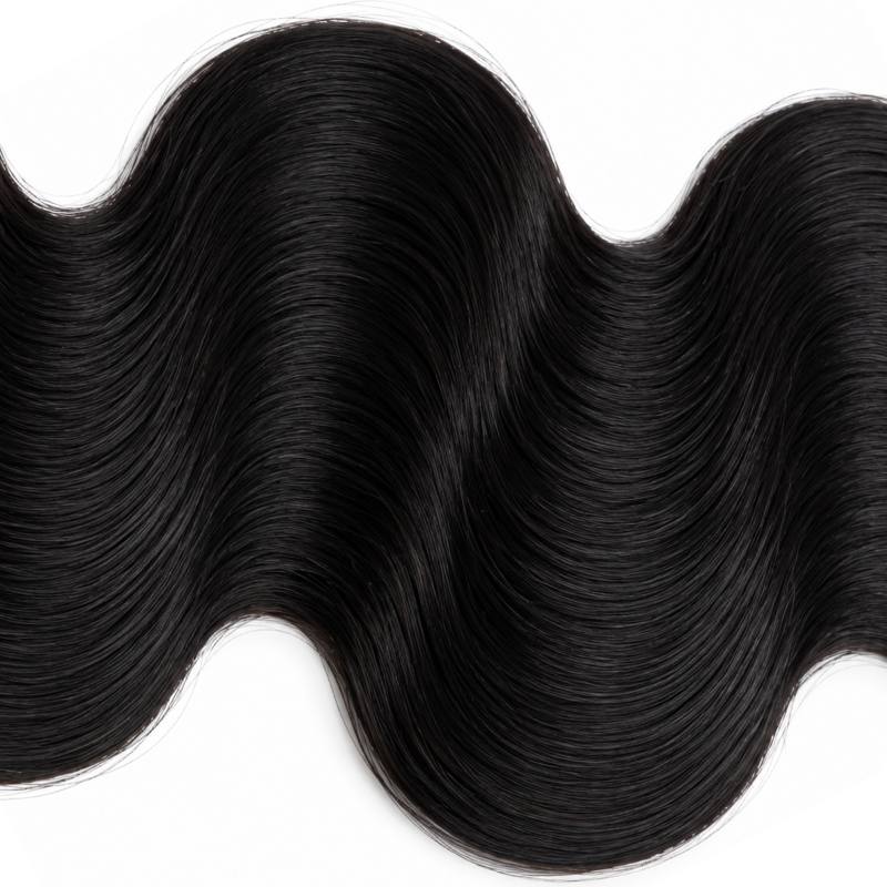 Jet Black Body Wave  Human Hair Bundles