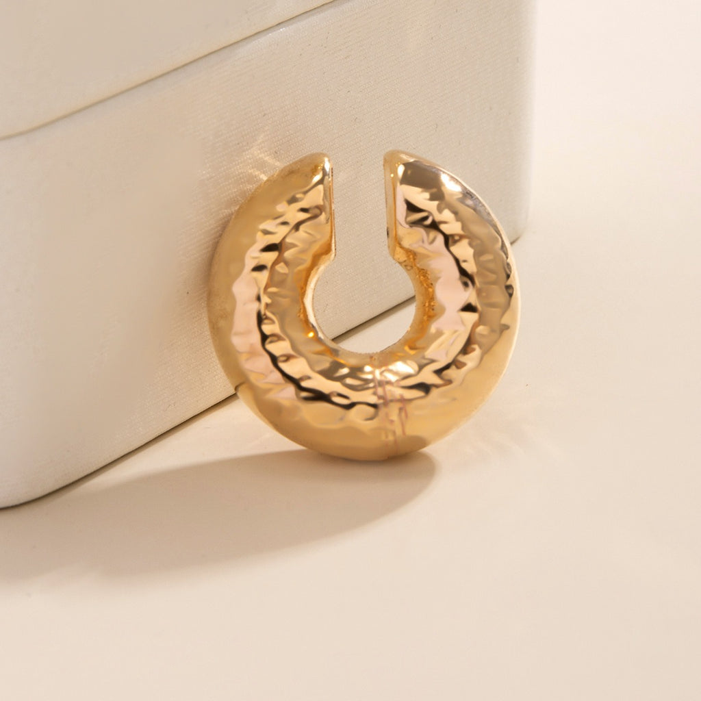 Retro and minimalist without ear holes, ear bone clip with ear rings