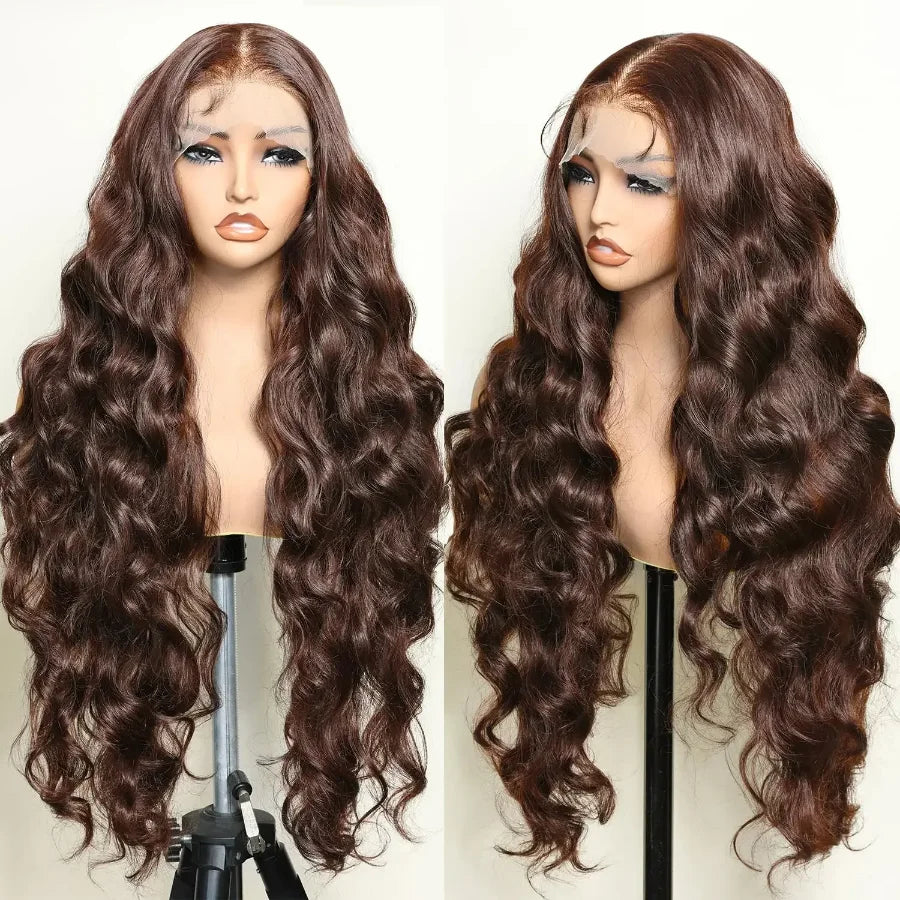 Chocolate Brown Body Wave Wig