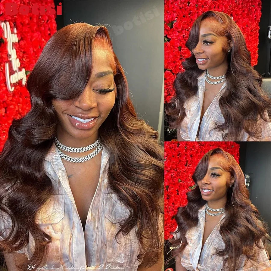 Chocolate Brown Body Wave Wig