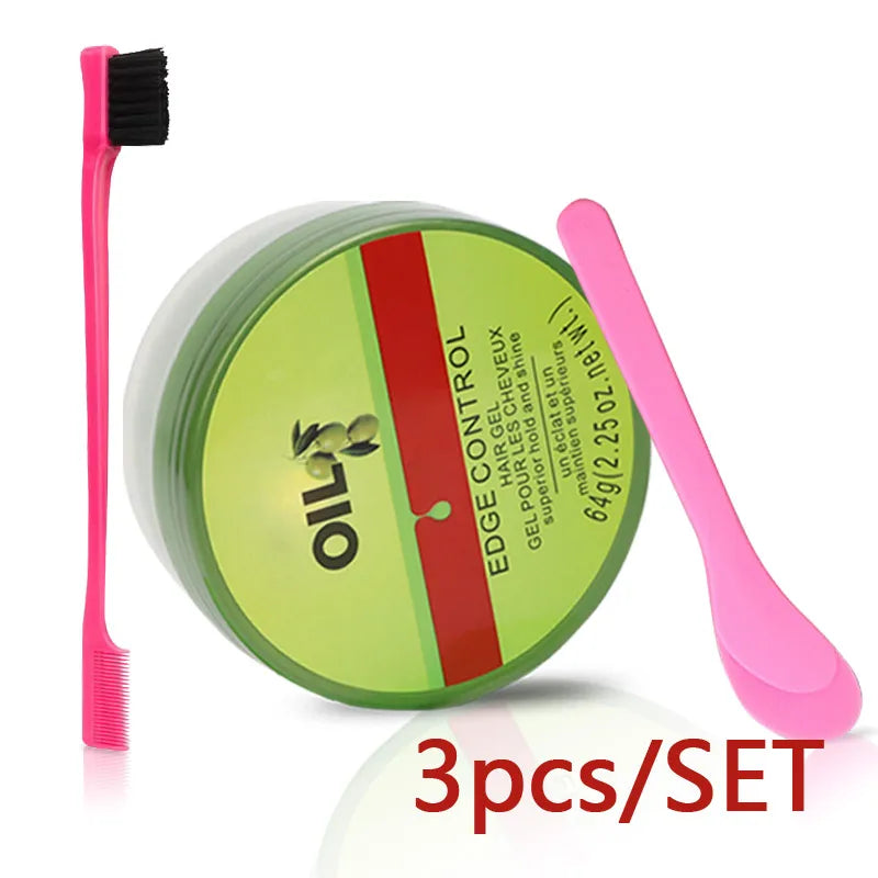 Olive Oil Edge Control Gel Lay Your Edges Down Hair Gel Smoothing Natural Curly Hair Edges Control Gel Silky Smooth Edges Pomade