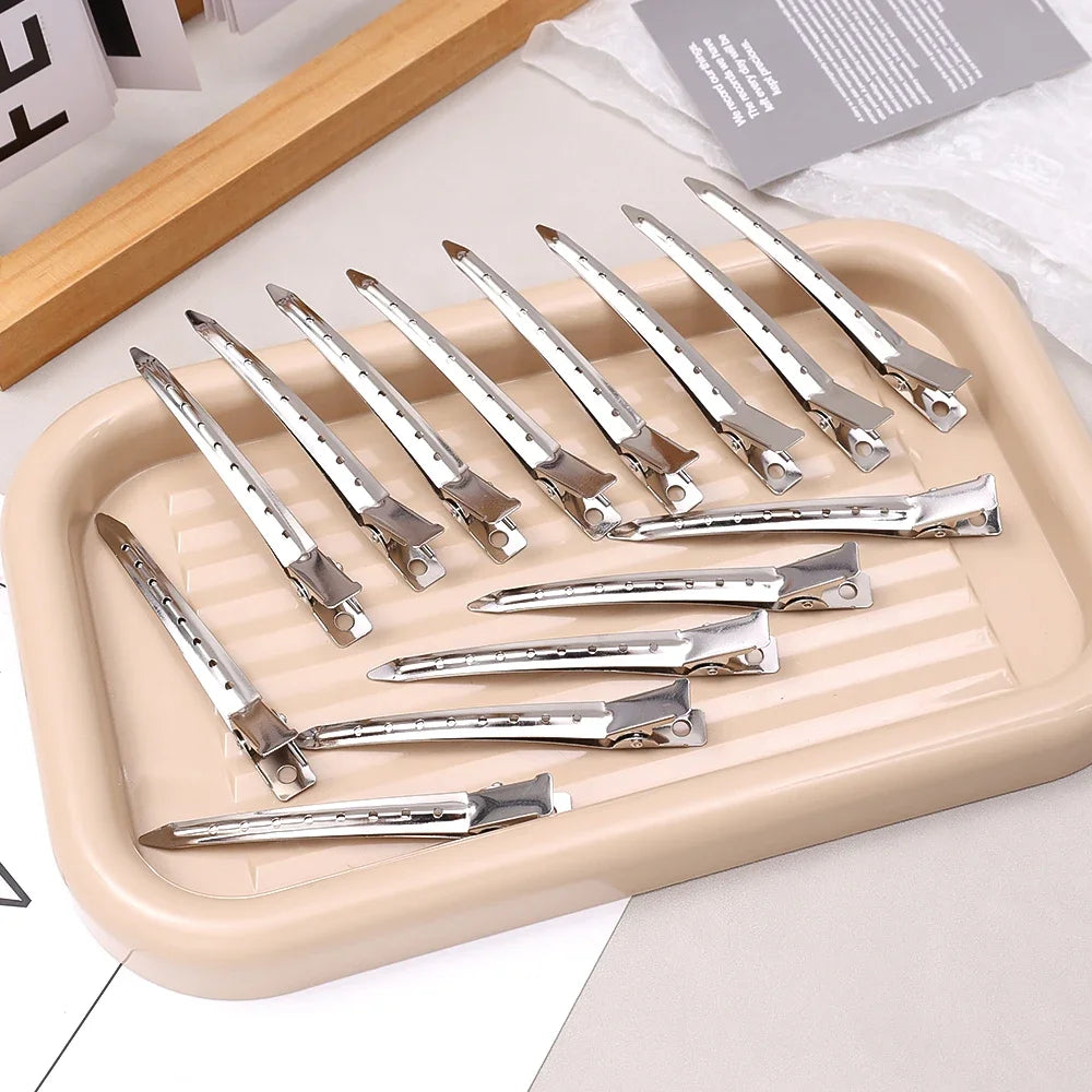 Woman Hair Care Clips Metal Steel Hairdressing Sectioning Clip Clamps Barber Hair Cut Use Styling Tools Hair Root Fluffy Hairpin