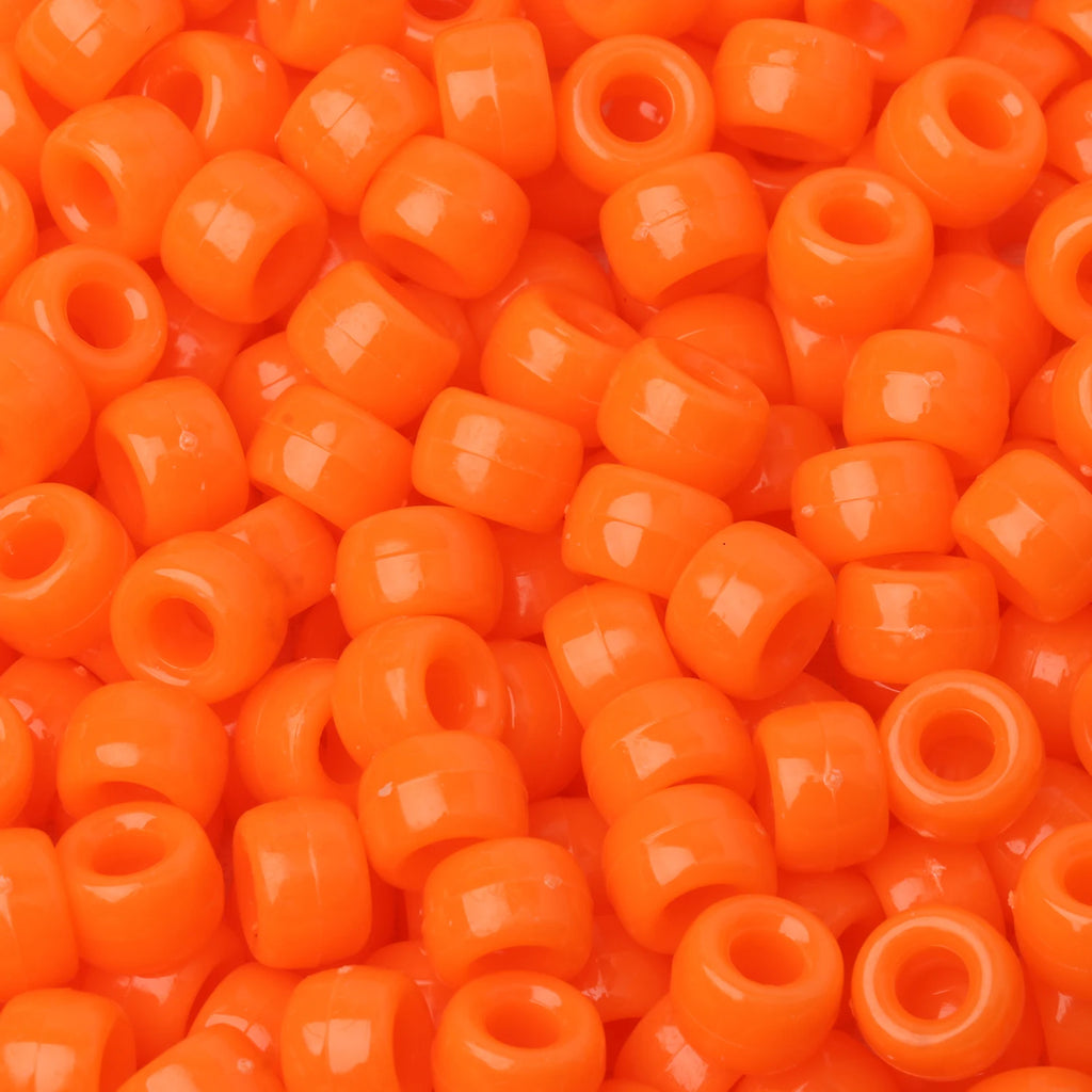 100pcs Pony Beads Big Hole Acyrlic Hair Beads HandCraft For Jewelry Making DIY Bracelets Necklace Gift Accessories
