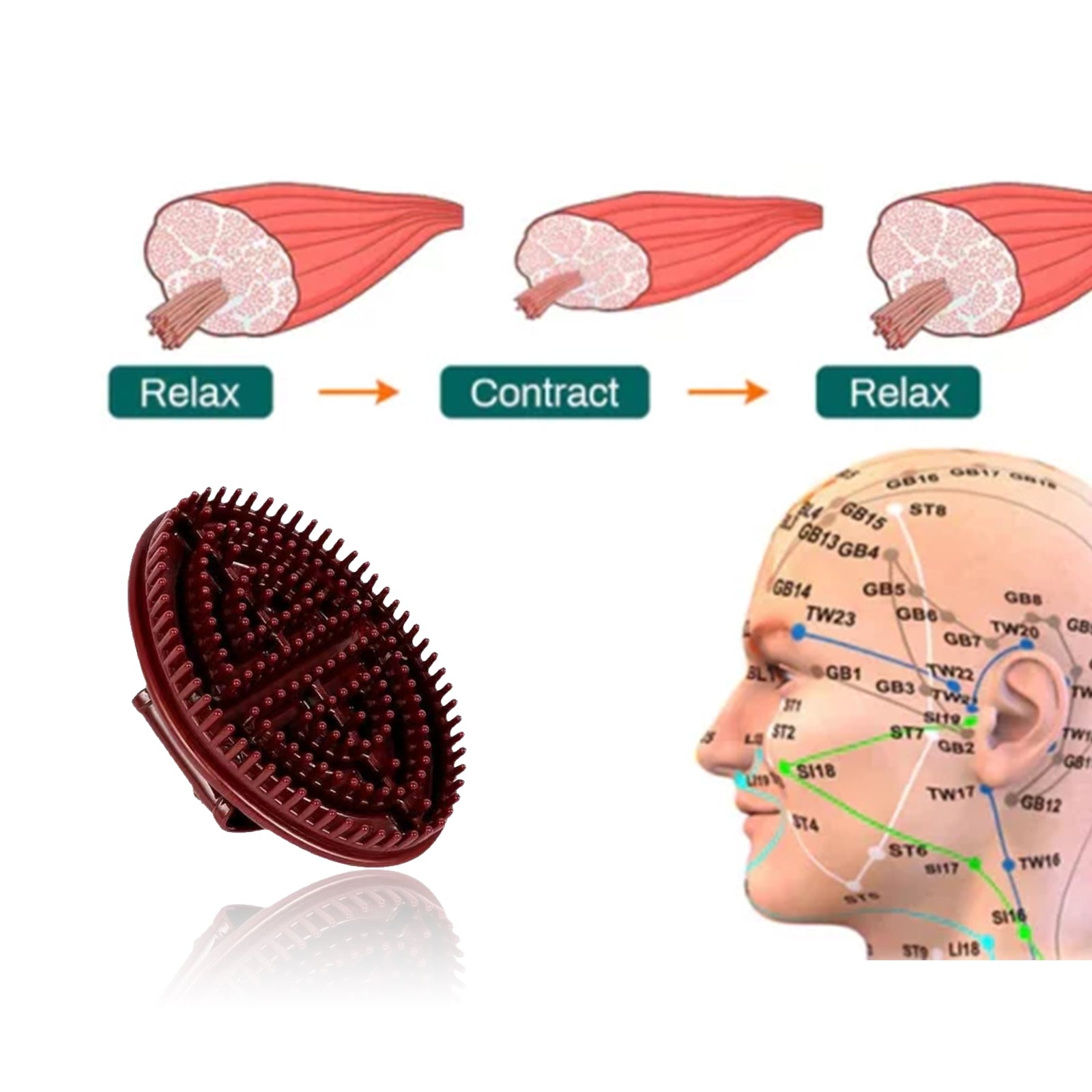 Hair Massage Brush Scalp Massage Moisturizing Hair Roots Anti-Loss Hair Conditioner Hair Volumizing Brush