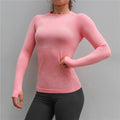 High Stretch Comfort Sport Seamless Long Sleeve Top Women Gym Tops