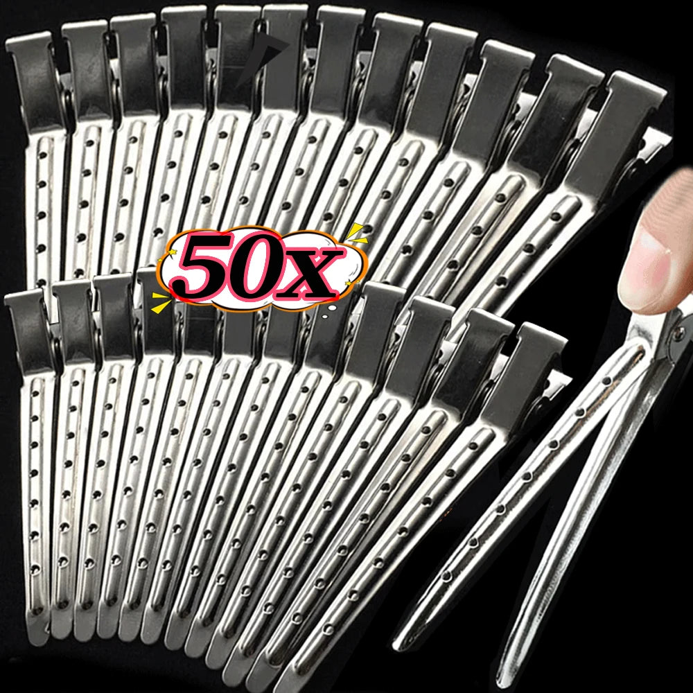 Woman Hair Care Clips Metal Steel Hairdressing Sectioning Clip Clamps Barber Hair Cut Use Styling Tools Hair Root Fluffy Hairpin