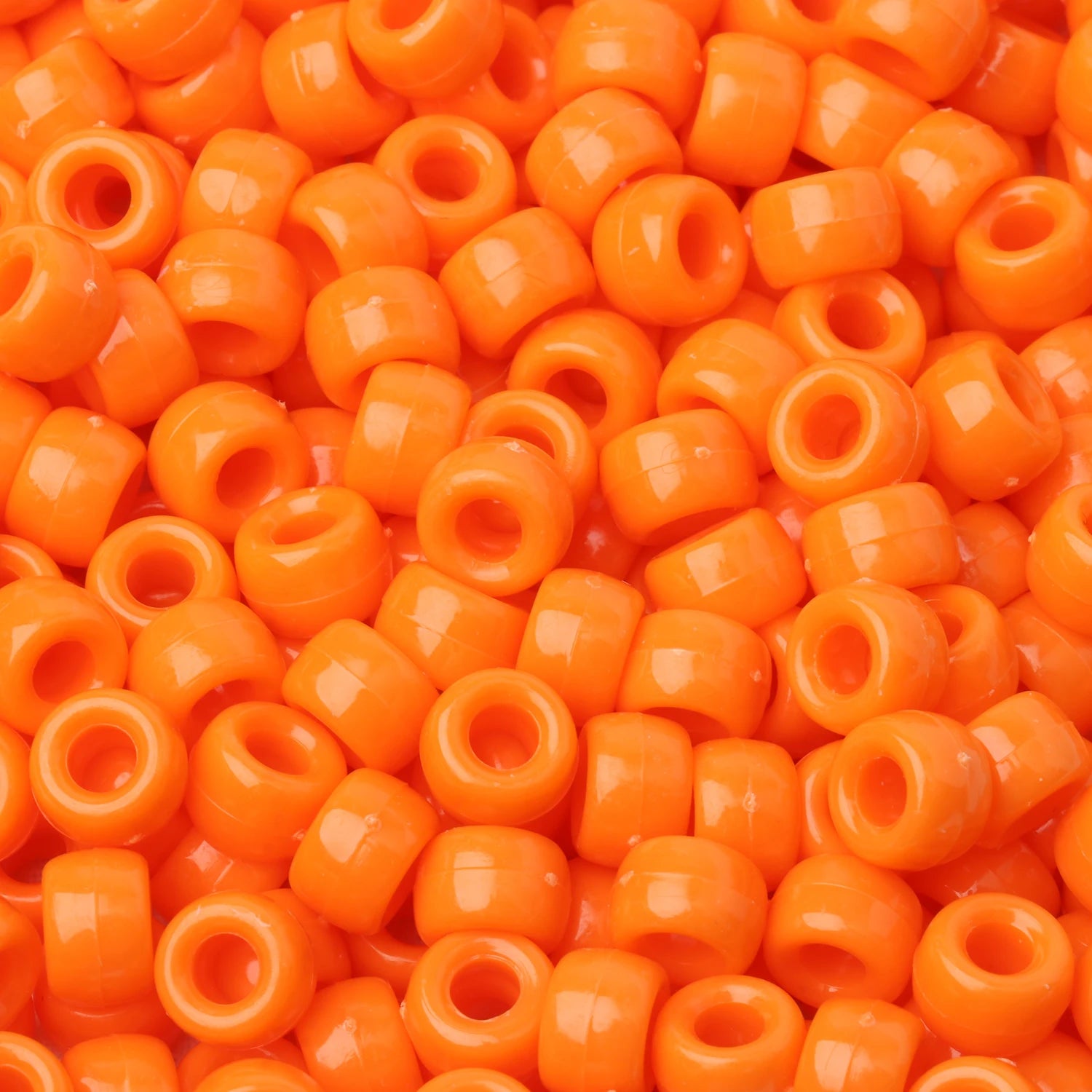 100pcs Pony Beads Big Hole Acyrlic Hair Beads HandCraft For Jewelry Making DIY Bracelets Necklace Gift Accessories