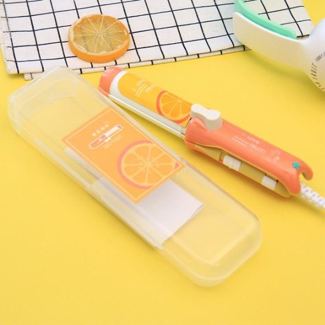 Mini Hair Straightener Small Ceramic Hair Curling Iron Creative Fruit portable Girls Electric Hair Straightening Iron Tools
