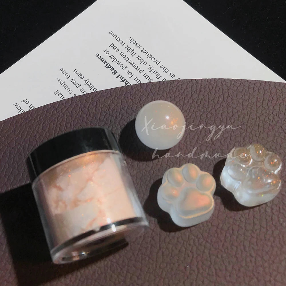 Jars Aurora Nail Powder Pearl Nail Glitter Neon Shimmer Nails Chrome Powder Dipping Powder Decoration Aurora Manicure Pigment