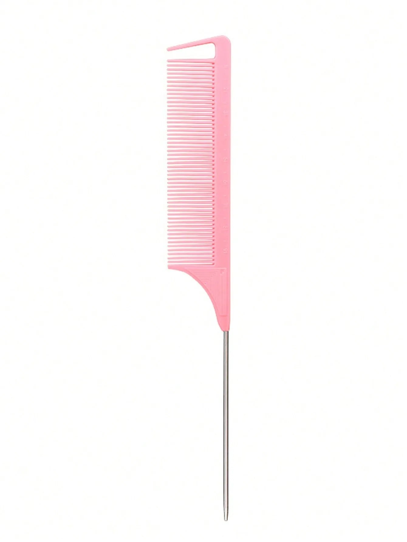 1pc Professional Pointed Tail Hair Comb Salon Cut Comb Styling Stainless Steel Spiked Salon Hair Care Hairdresser Styling Tool