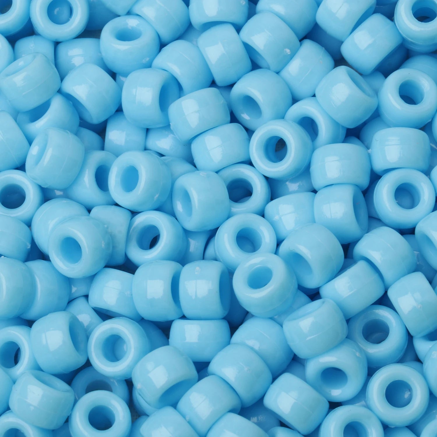 100pcs Pony Beads Big Hole Acyrlic Hair Beads HandCraft For Jewelry Making DIY Bracelets Necklace Gift Accessories