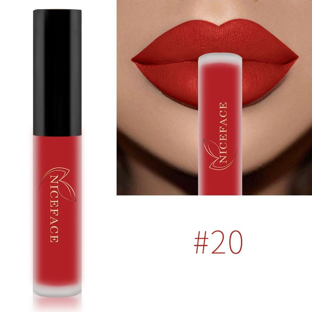 NICEFACE Lip Gloss 26 Colors Waterproof Long Lasting Moisturizing Lip Gloss