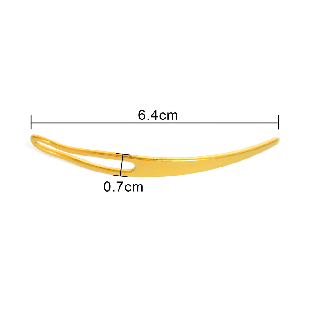 2 Pcs Loc Interlocking Needles Crochet Wig Needle Curved Hair Needle for Making Wigs Hair Interlocking Tools