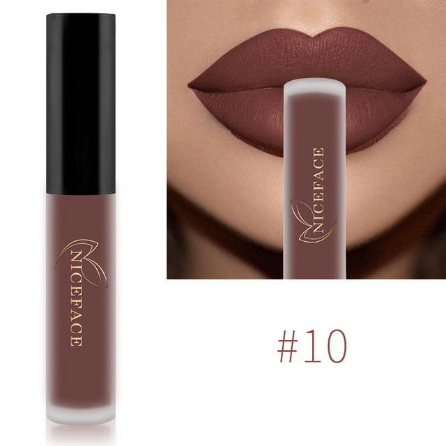 NICEFACE Lip Gloss 26 Colors Waterproof Long Lasting Moisturizing Lip Gloss