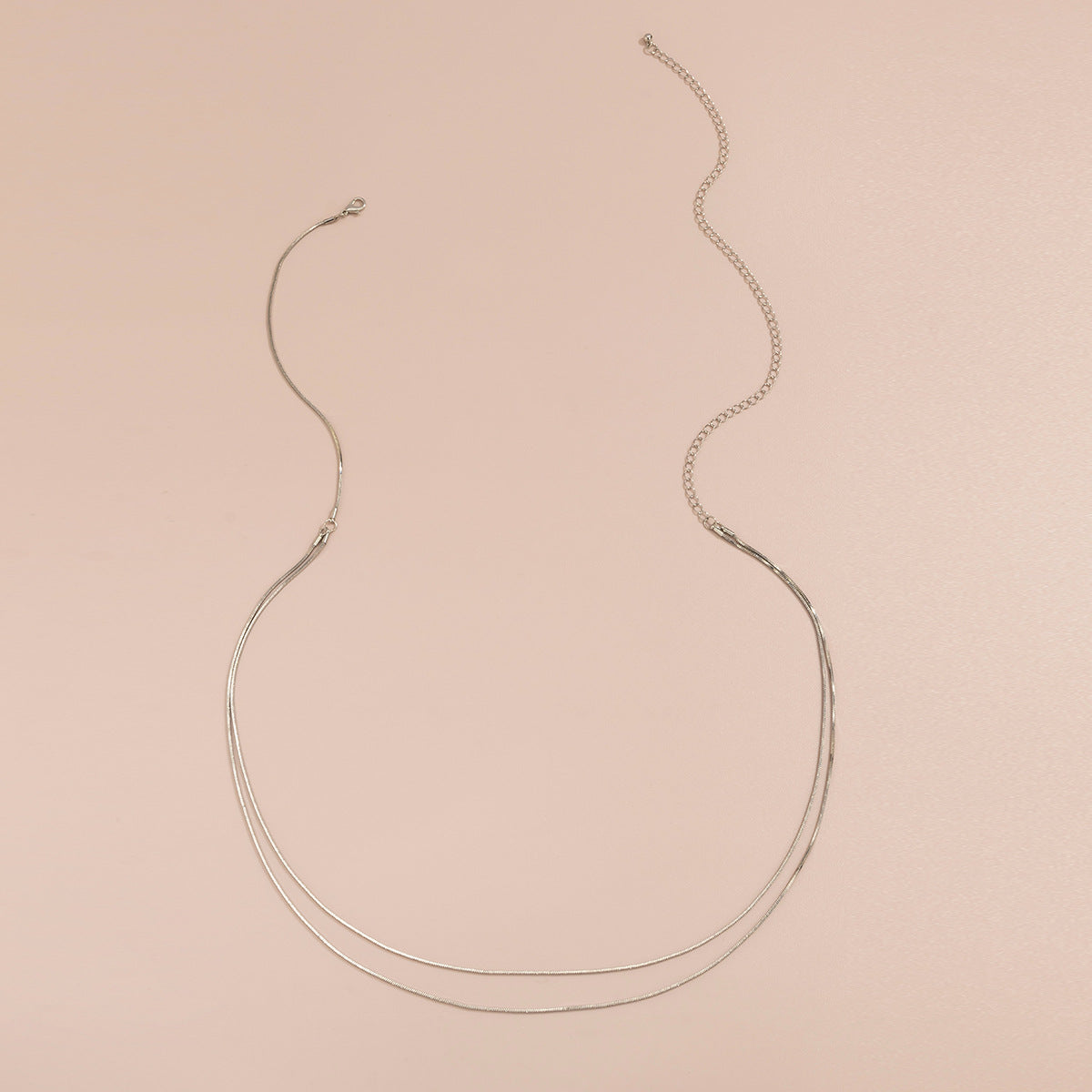 Simple Double Layer Thin Snake Bone Waist Chain Women Trend Metal Thin Chain Body Chain Jewelry
