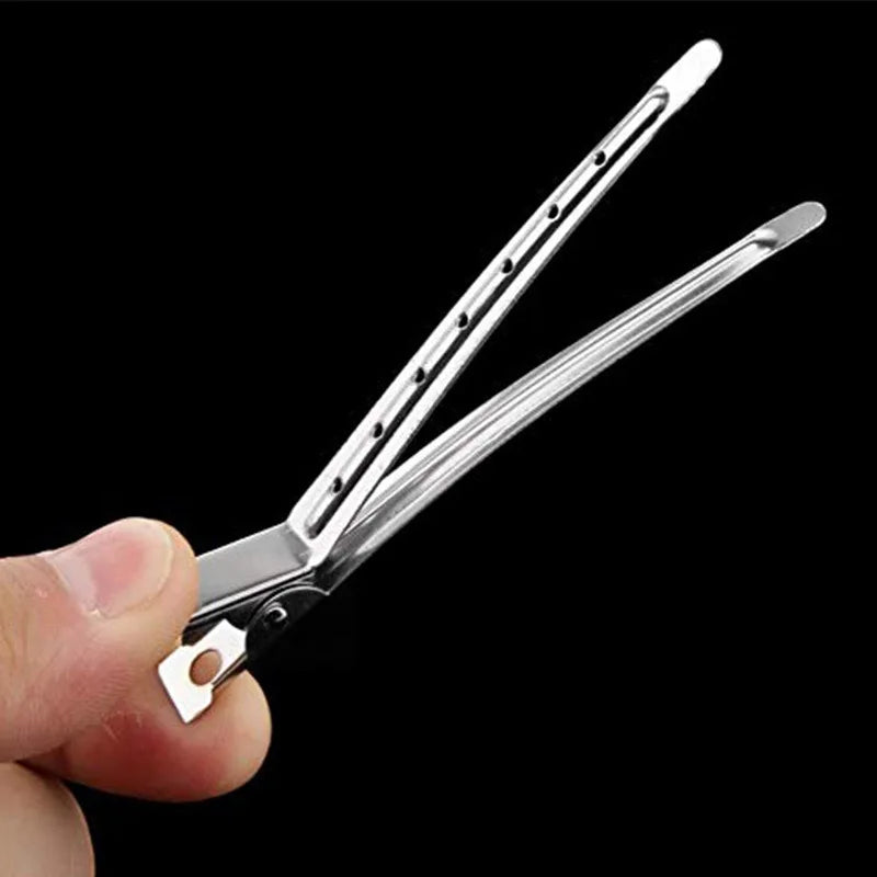 Woman Hair Care Clips Metal Steel Hairdressing Sectioning Clip Clamps Barber Hair Cut Use Styling Tools Hair Root Fluffy Hairpin