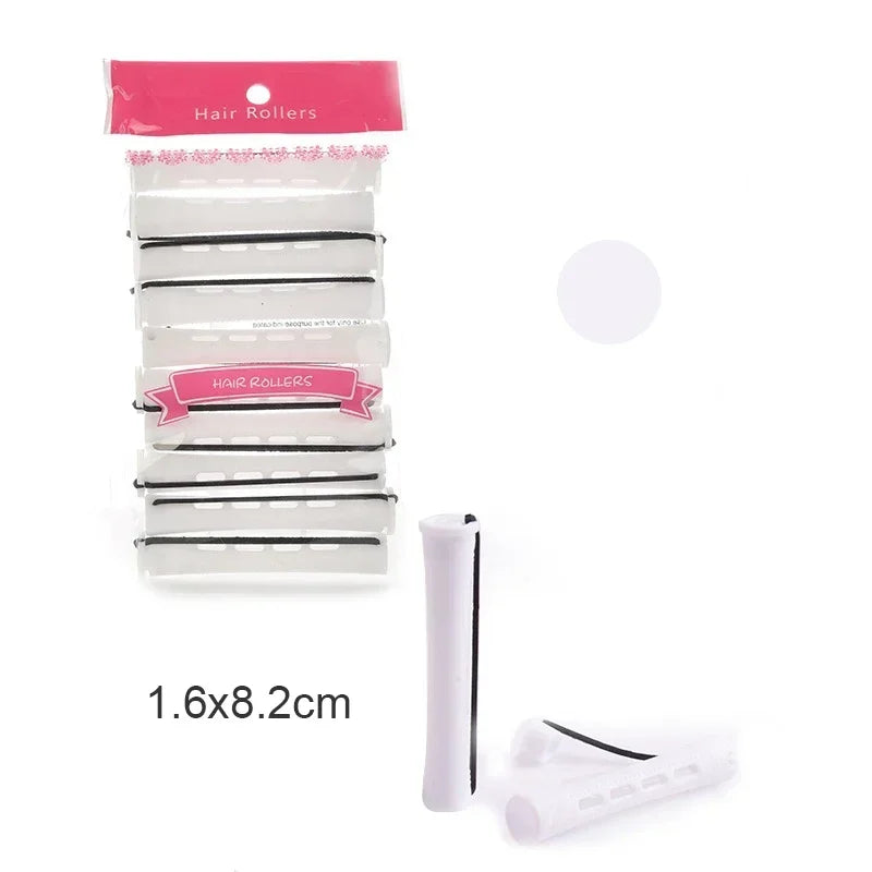 10pcs Hair Curlers Perm Rods Sets Short Cold Wave Rods Hair Curler Heatless Perming Rods Hair Curling Rollers Curling Hair Tools