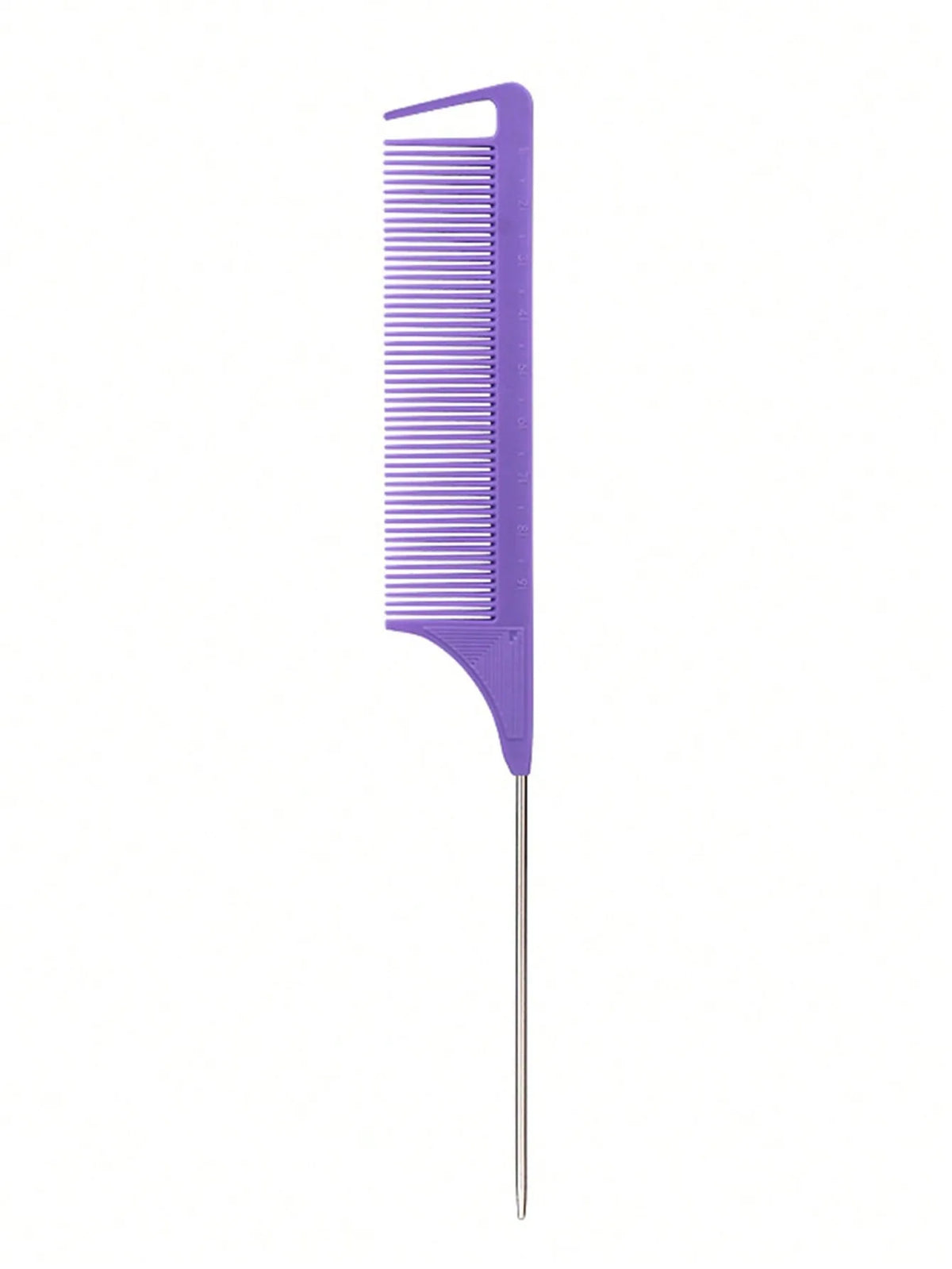 1pc Professional Pointed Tail Hair Comb Salon Cut Comb Styling Stainless Steel Spiked Salon Hair Care Hairdresser Styling Tool
