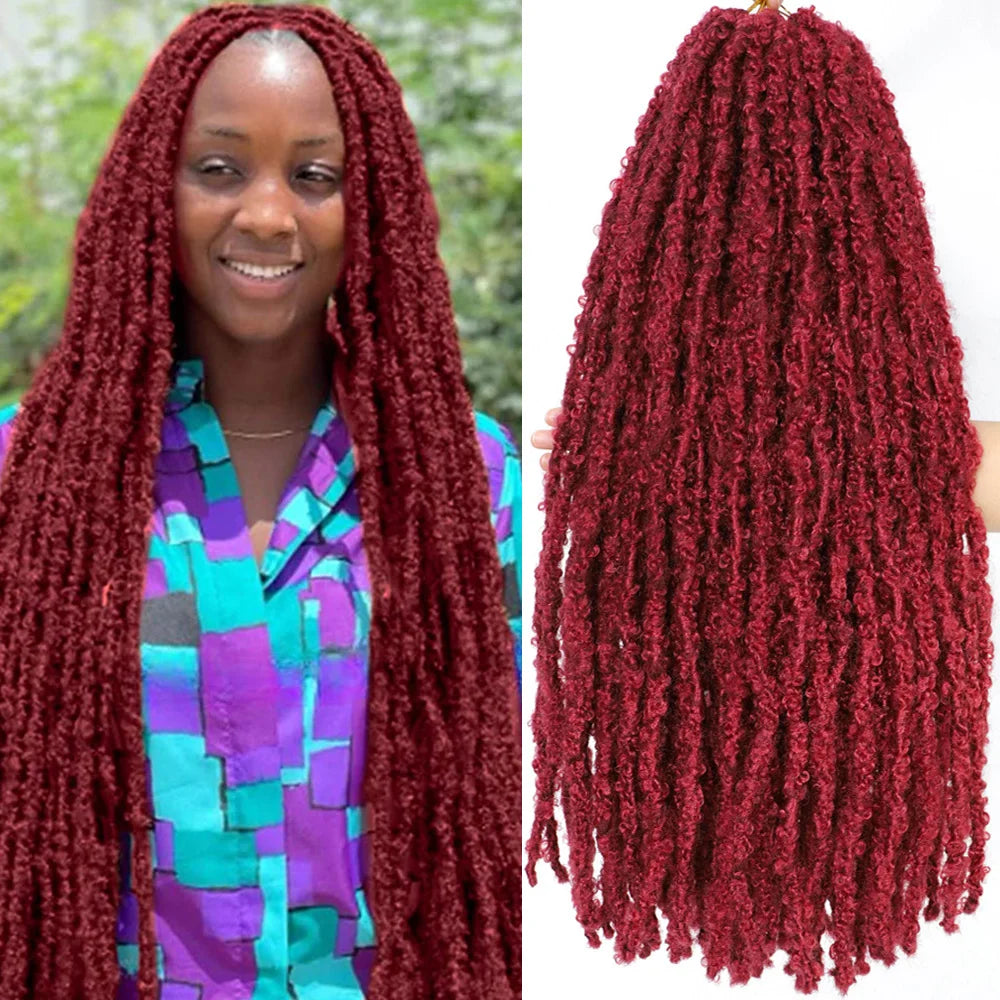 18 24 36 Inches Butterfly Locs Crochet Hair