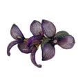 Fashion Elegant Iris Hairpin For Women Bridal Hair Accessories Popular 3D Flower Spring Clip Decoration Romantic Jewelry Tiara