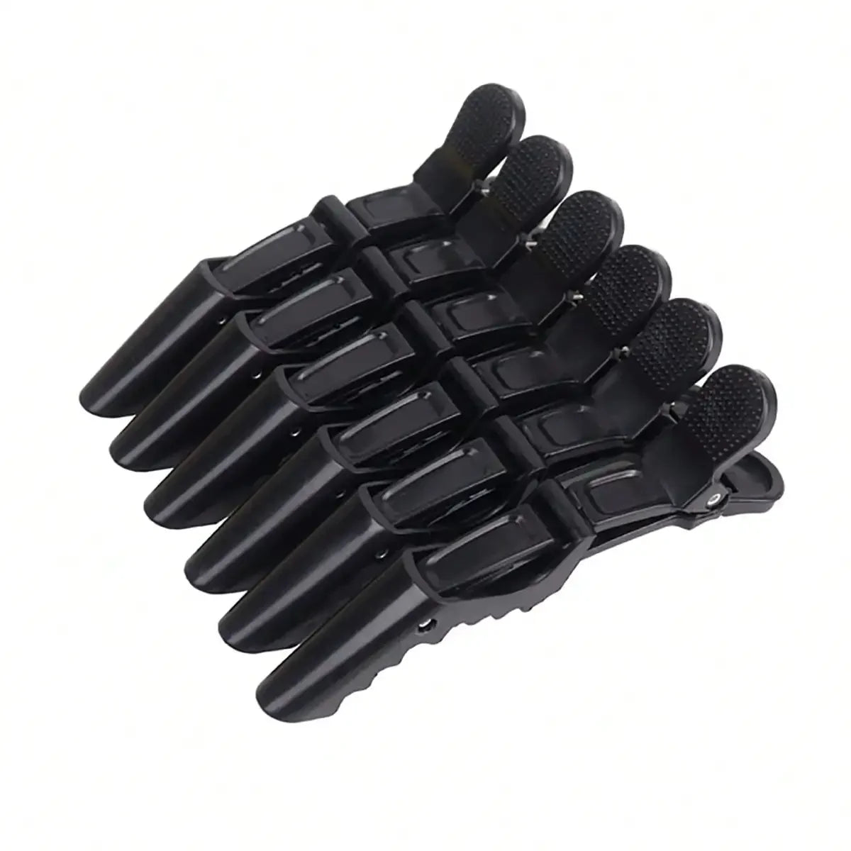 6pcs Alligator Hair Clips Clamps Claw Section Shark Hairpin Enhanced Crocodile Non-slip Clips Salon Hair Styling Accessories