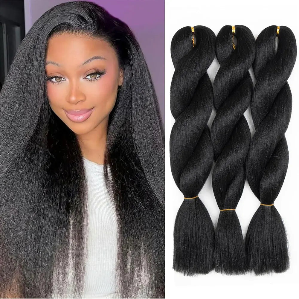 Synthetic Crochet Vixen Bundles 26 inch