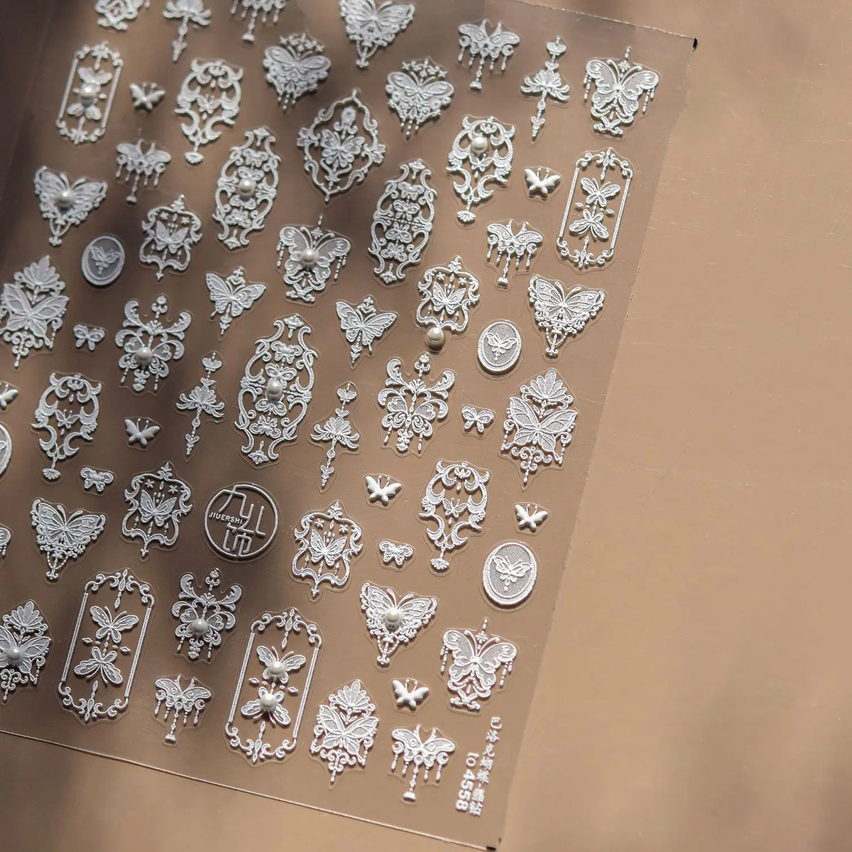 1Sheet 5D Soft Embossed Relief Nail Stickers Cute Daisies Self Adhesive Slider Stickers Press On Nails DIY Japanese Nail Art Dec