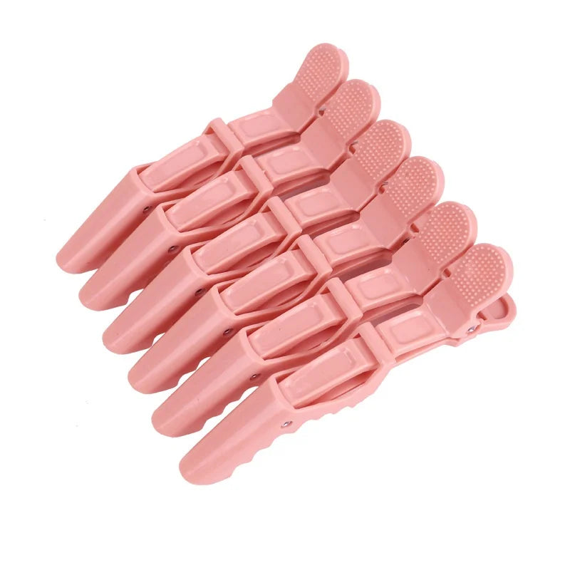 6PCS Alligator Hair Clips Hairdressing Clamps Claws Section Clip Barber Crocodile Hairpin Salon Styling Tools Hair Accessories