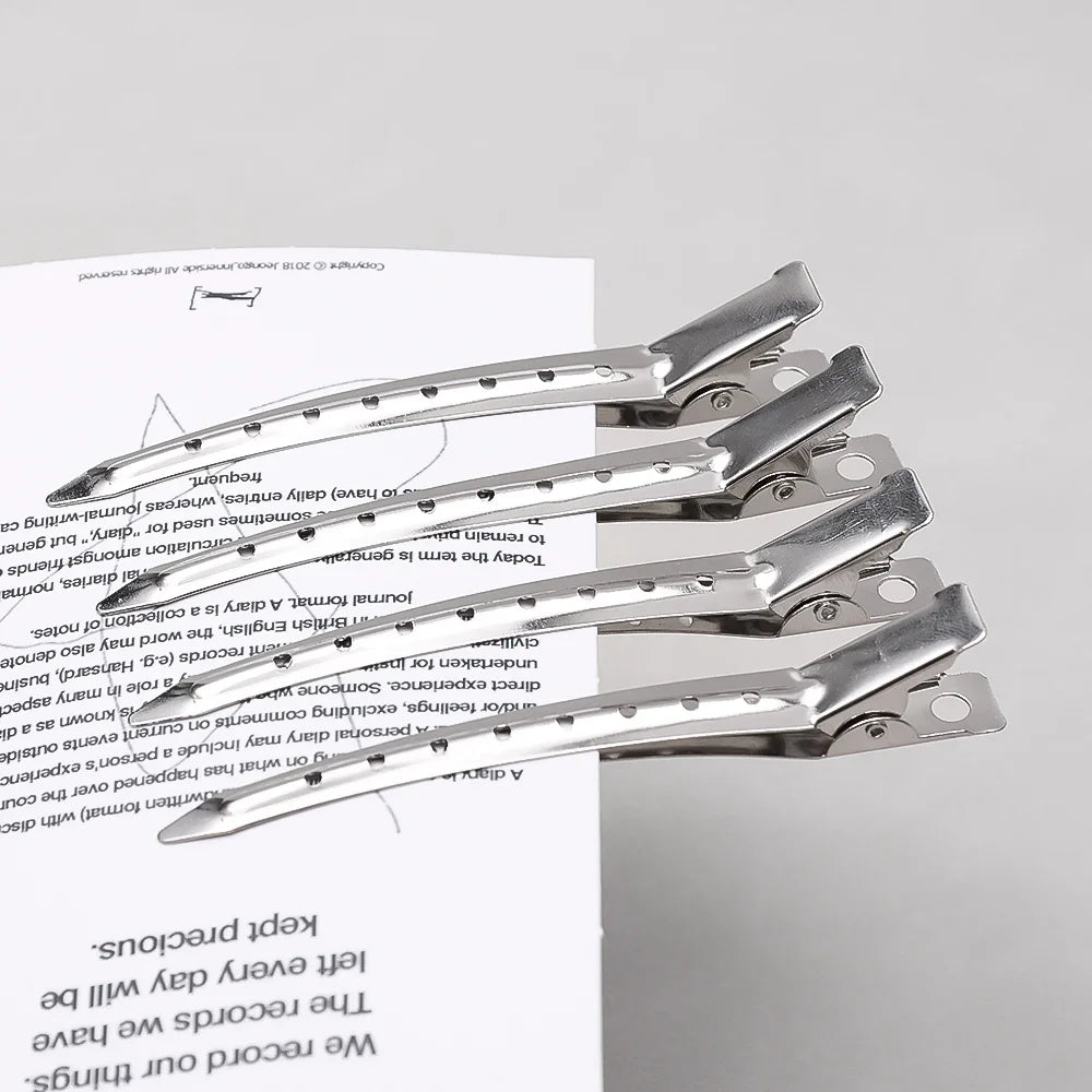 Woman Hair Care Clips Metal Steel Hairdressing Sectioning Clip Clamps Barber Hair Cut Use Styling Tools Hair Root Fluffy Hairpin