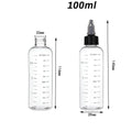 30ml-500ml Empty Hair Dye Bottle Measured Twist Top Cap Refillable Squeeze Container With Graduated Scale For Tattoo Pigment Ink
