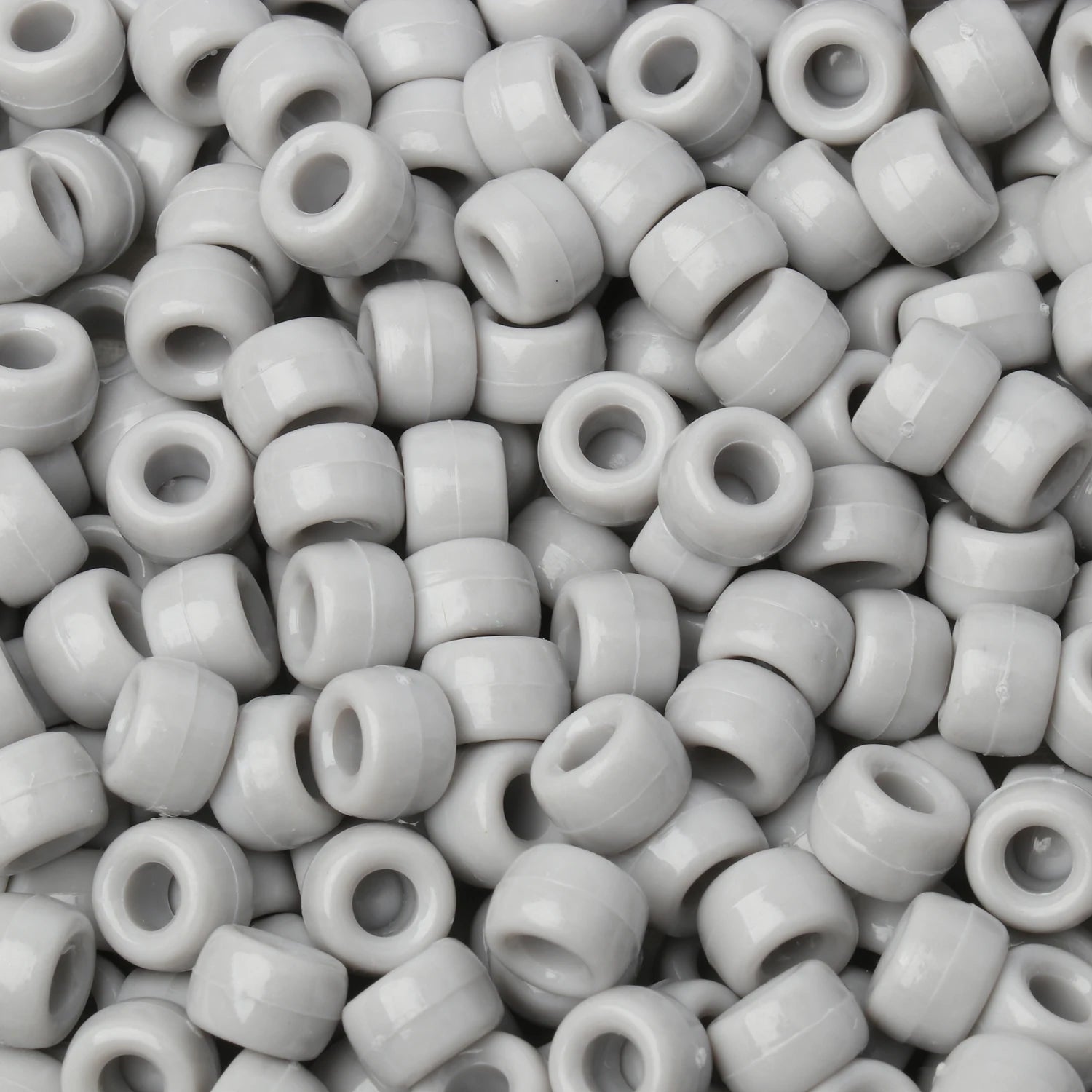 100pcs 6x9mm Colorful Pony Beads Fashion Big Hole Acrylic Beads Kids DIY Bracelet Necklace Making HandCrafts Girls Hair Beads