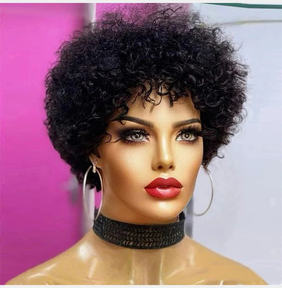 Large Bouncy Afro Kinky Curly Wigs