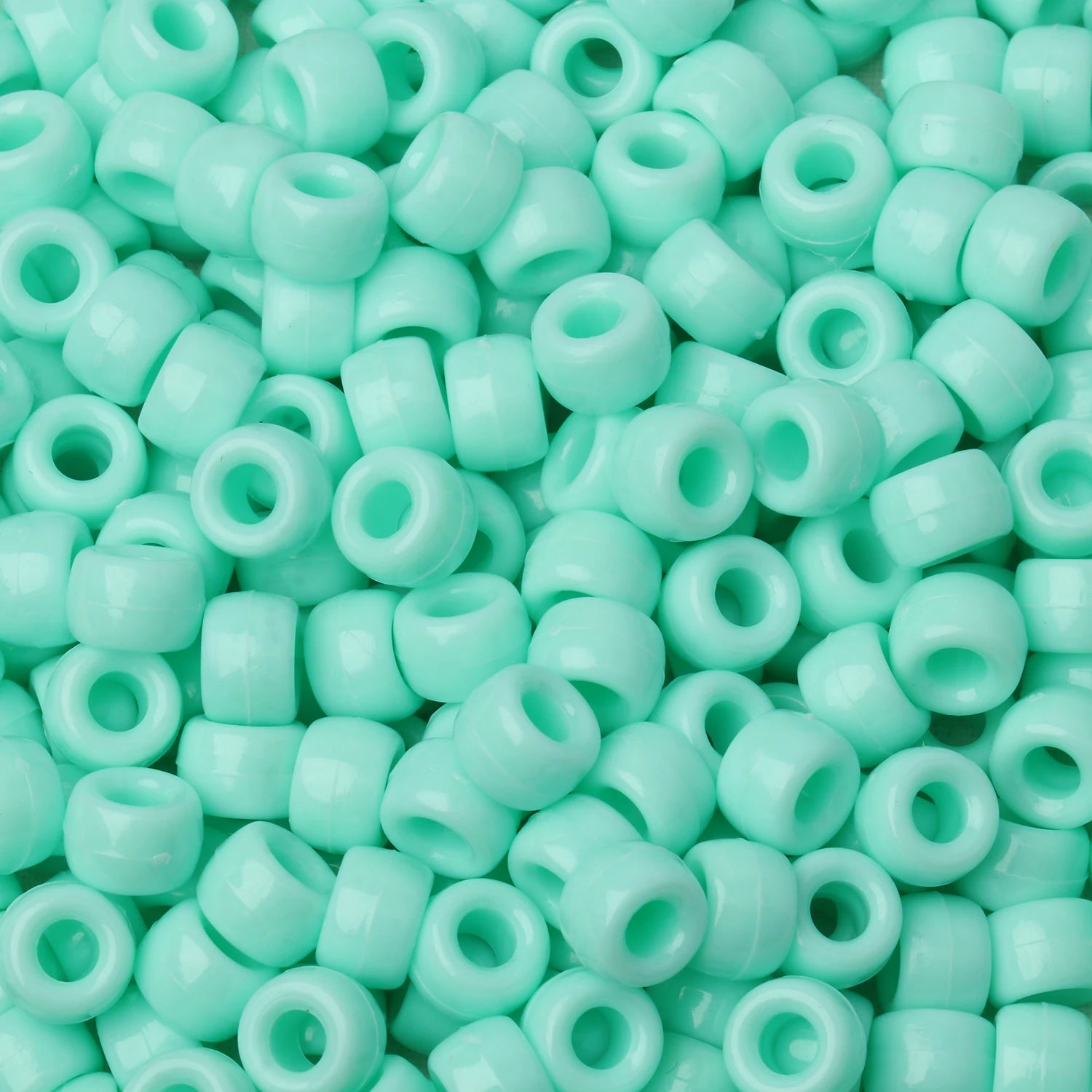 100pcs Pony Beads Big Hole Acyrlic Hair Beads HandCraft For Jewelry Making DIY Bracelets Necklace Gift Accessories