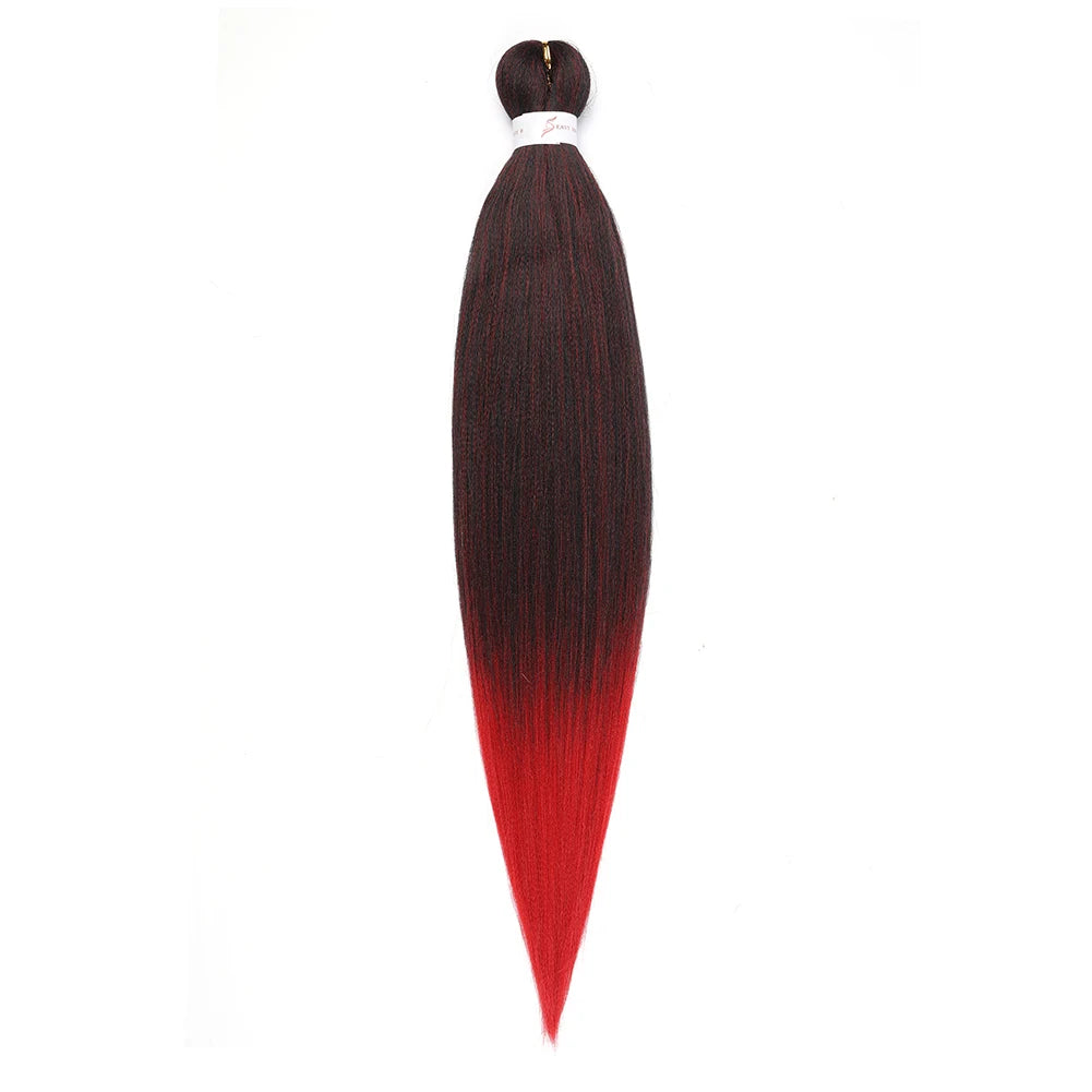 Pre-stretched Synthetic Braiding Hair Ombre