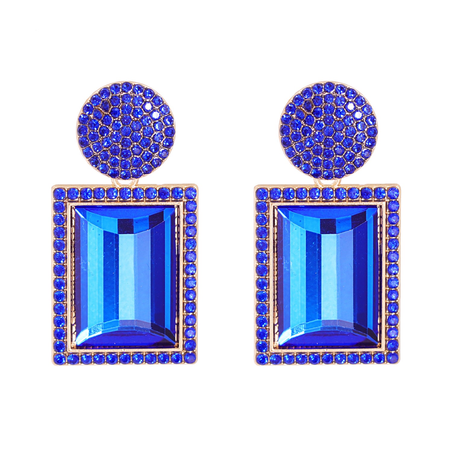 New Creative Trend Jewelry Earrings Rhinestone Crystal Stud Earrings Personality Earrings